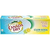 Canada Dry Club Soda Lemon Lime Fridge Pack Cans, 355 mL, 12 Pack