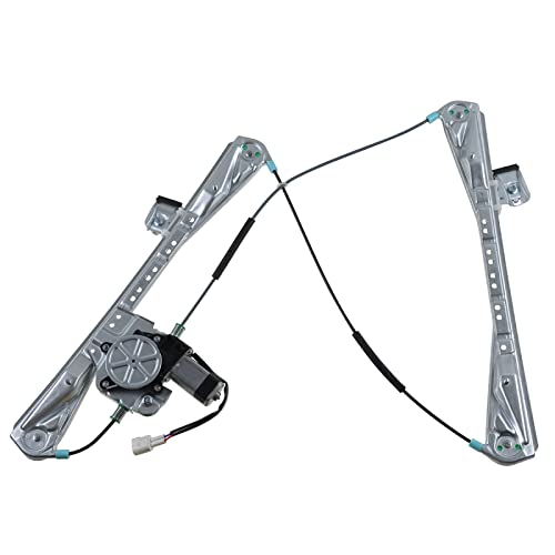 Image of TRQ Front Right Power Window Regulator & Motor Assembly Passenger Side Compatible with 2000-2002 Jaguar S-Type Lincoln LS