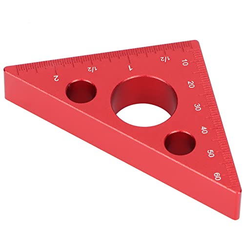 Regla triangular de aleación aluminio para nivelar y medir la altura en carpintería 5