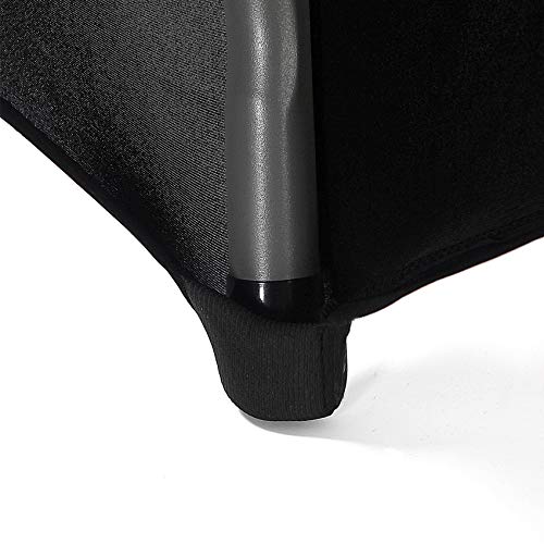 Image of 6FT Spandex Table Cover Rectangular Stretch Spandex Tablecloth (Black, 6FT)