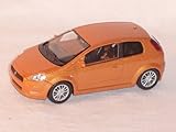 Modell ist Neu und OVP WELLY FIAT Grande Punto Orange 1/43 Modellauto Modell Auto