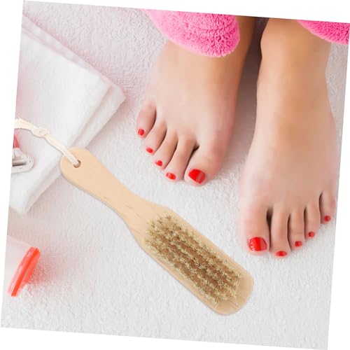 NOLITOY 2 Unidades ferramenta de esfregar esfoliante de pele morta esfregão de unhas ferramentas de