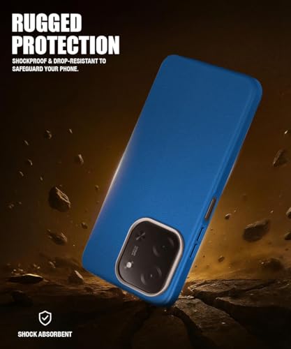 Image of WOW IMAGINE Back Cover for Mi Redmi 15C 5G | Poco C85 5G 2025 | Ultra Slim Flexible Non-Slip Grip | Inner Fabric | Metal Camera Ring & Lightweight Soft Silicone Mobile Case - Blue
