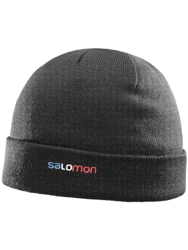 Bonnet Salomon Fourax Mixte Adulte Taille Unique Noir Bonnet d'Hiver