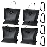 4 Packs Heavy Duty Water Saddlebag Design Sandbag for Photography Empty Water Weight Bags for Photo