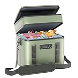 Lanedo Lisa Lunch Soft Cooler 20 Can, Insulated Bag Portable Ice Chest Box for Lunch, Beach, Drink, Beverage, Travel, Camping, Picnic, Car, Trips, Cooler Leak-Proof (Double Layer)