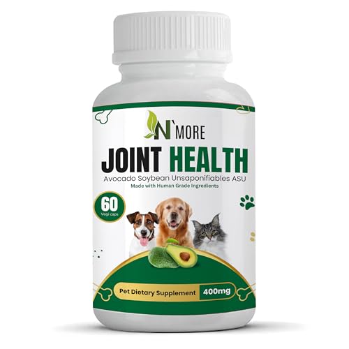 N'More Avocado Soybean Unsaponifiables Pet Joint Health Supplement 400 mg, Non-GMO, Dairy, Gluten &