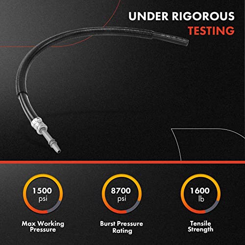 A-Premium Power Steering Return Hose Line Assembly Compatible with Chevrolet Tahoe, Avalanche, Silverado 1500 2500 HD 3500 HD & GMC Yukon XL 1500 & Cadillac Escalade ESV, Gear To Cooler