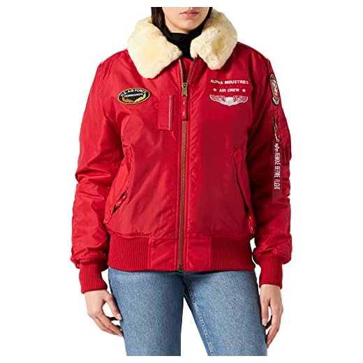 Alpha Industries Injector III Air Force Jacke Speed Red-XL