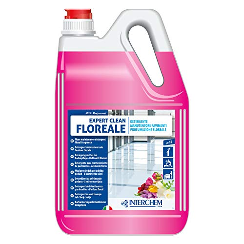 Interchem EXCLL5X4 Expert Clean Floreale - Detergente para suelos superconcentrado perfumado, 4 bidones de 5 kg