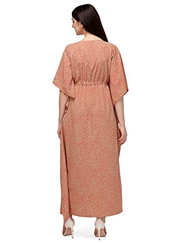 Image of SEREIN Women's Crepe Kaftan Maxi Casual Dress