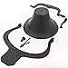 XtremepowerUS Vintage Dinner Bell Large Farmhouse Antique Bell Church Liberty School Large Church Bell, Black