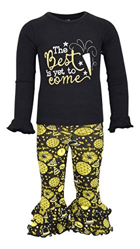 Image of Unique Baby Girls 2 Piece Best is Yet to Come New Years 2019 Outfit Set