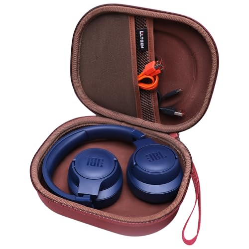 LTGEM EVA Hard Case for JBL Live 770NC/660NC/650BT/460NC/670NC/400BT/500BT and JBL Tune 770NC/710BT/720BT/760NC/700BT/750BT/510BT/660NC/520BT/500/Tour One/E45BT Bluetooth Wireless Headphone(Brown)