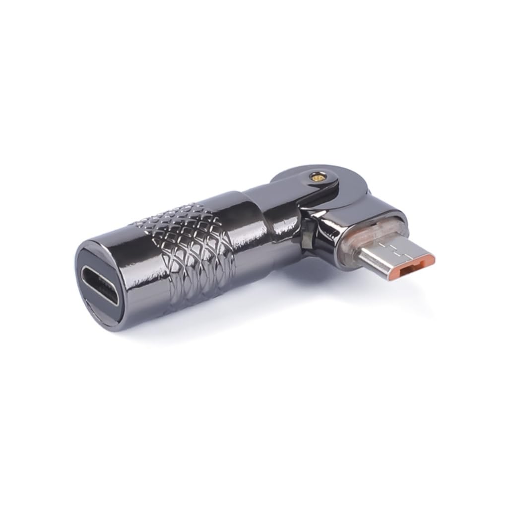 Obrotowy adapter ładowania USB do słuchawek konsol do gier obrót o 90°