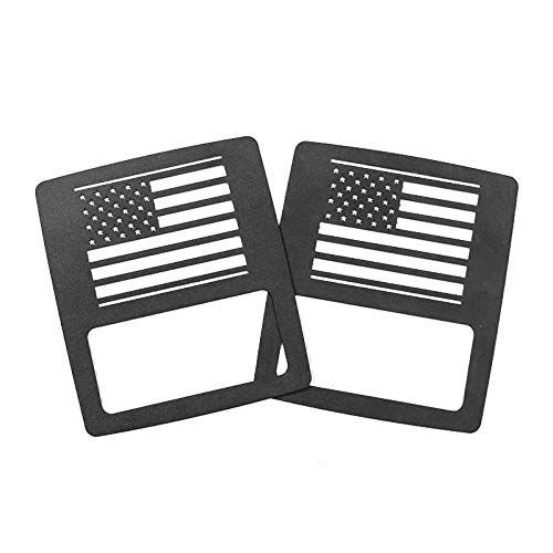 Kmfcdae For Jeep Jl Tail Light Covers Us Flag Taillight Cover Trim Rear Lamp Guard Protector For Jeep Wrangler Jl & Unlimited Sport (1 Pair) #TOP4