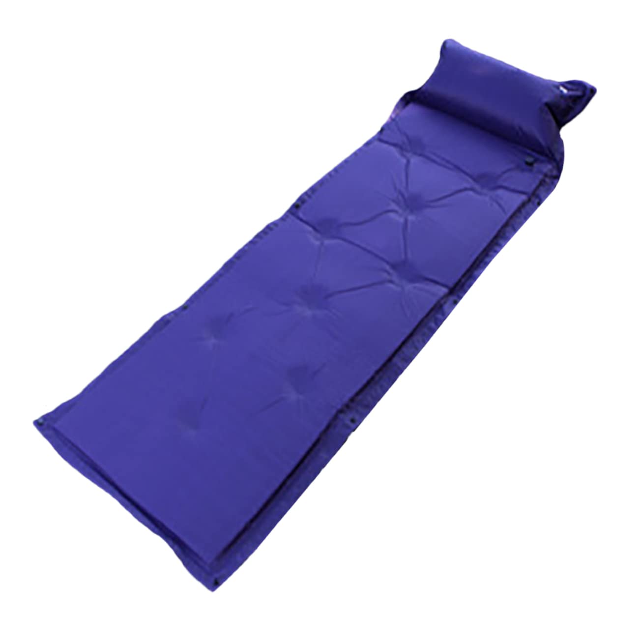 Toyvian Colchoneta Inflable para Camping Portátil y Resistente Humedad, Diseño Compacto en Poliéster y PVC Adecuado para Picnic y Acampada