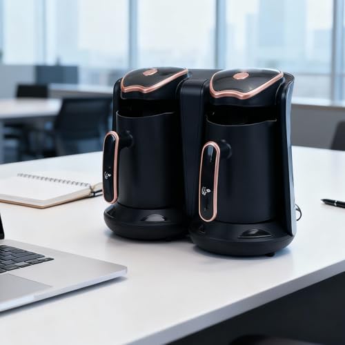 Cafetera Turca Eléctrica con Doble Jarro y Temperatura Ajustable 500 mL miniatura 3