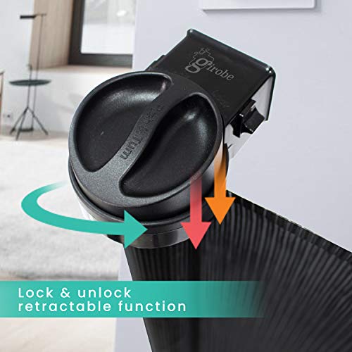 image for Retractable Baby Gate, GIROBE Mesh Safety Gate for Babies and Pets, 34