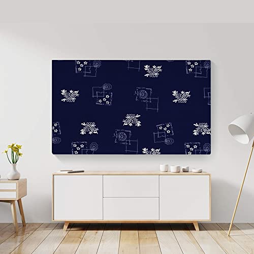 Image of Glassiano Marigold Dustproof Printed 58 inch LED TV Cover Screen Protector Compatible for All Models, Print 16