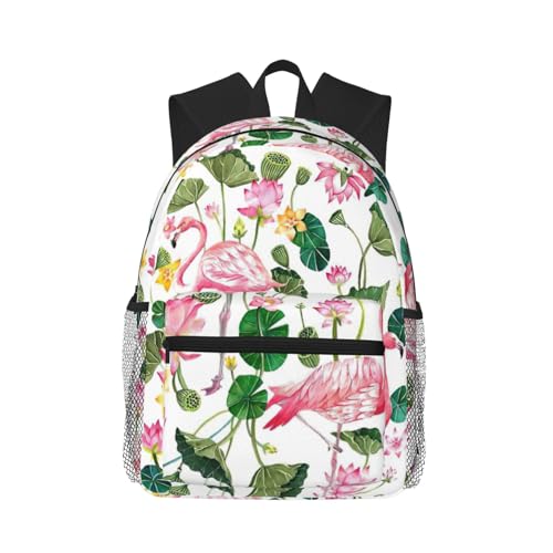 Sac à dos voyage flamant rose pour ordinateur portable au travail