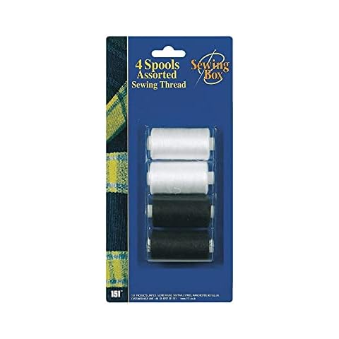 Sewing Thread Black and White 4pk Cover
