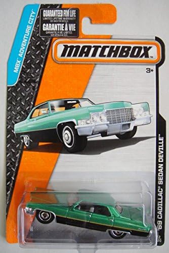 Amazon.com: MATCHBOX MBX ADVENTURE CITY BLACK/GREEN '69 CADILLAC