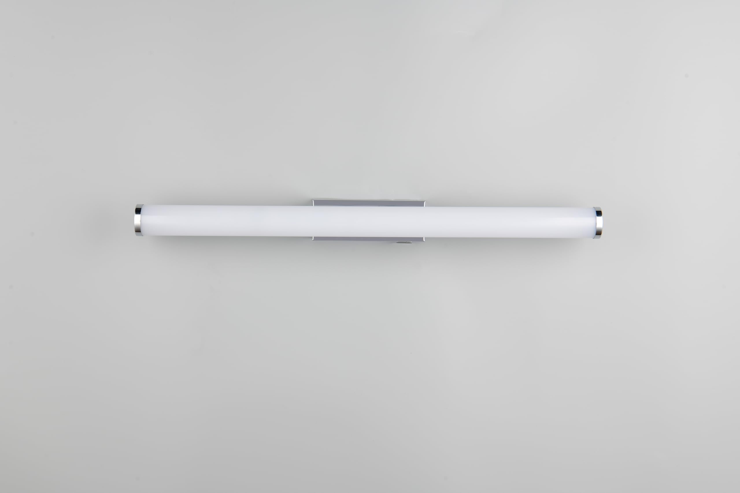 Trio Leuchten LED Applique de salle de bain MATTIMO 283274206, Métal chrome, Plastique blanc, 6,5 Watt LED