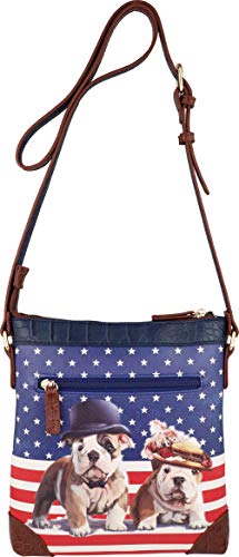 B BRENTANO Vegan Cute Animal Graphic Crossbody Bag Purse with Rhinestones3