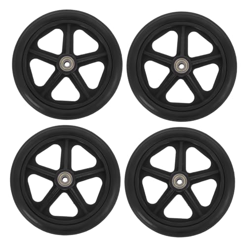 COLLBATH 車椅子の前輪 交換用 ユニバーサルホイール 耐摩耗性 高強設計 取り外し簡単 高齢者や介護用車椅子に対応