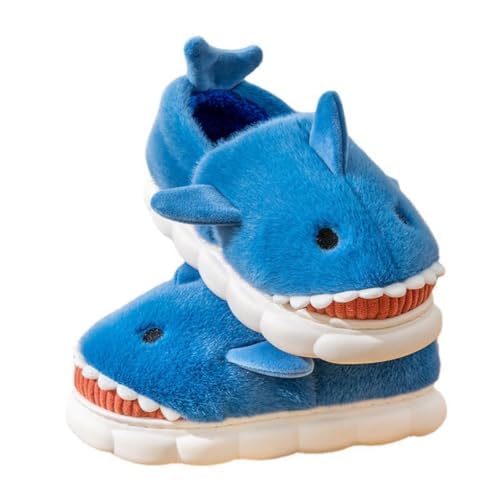 Soft Shark Plush Slippers House Slippers Indoor Outdoor Closed Back Slipper for Women and Men