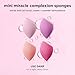 Real Techniques Mini Miracle Complexion Sponge 4 Pack, Small Makeup Blending Sponges, For Foundation & Concealer, Mini Size for Under Eyes & Touch-Ups, Travel Friendly, Natural Makeup, Latex-Free