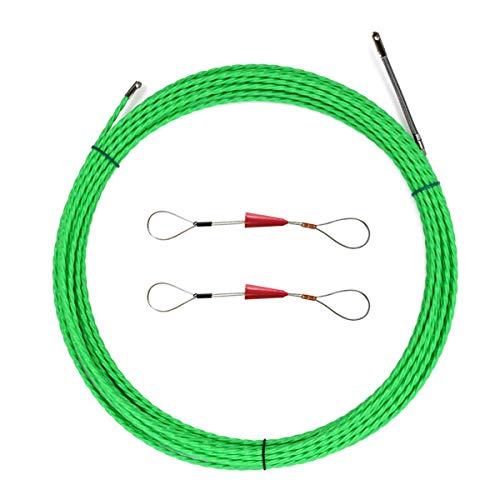 VGongTech 10M 33Ft Fish Tape Cable Puller Cable Rods Kit PET Electrical Cable Puller 4mm Through Wall Wire Guide Device Threader Fish Cable Fastener