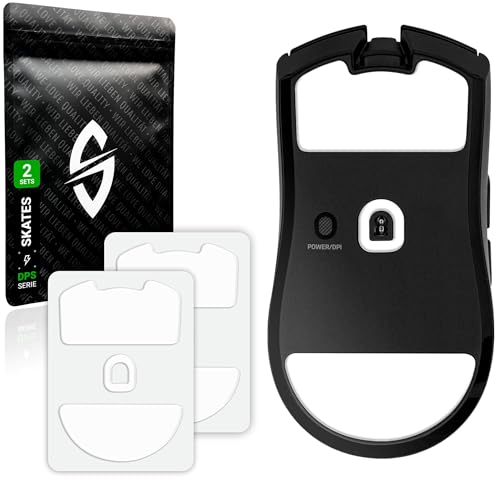 SensoryBoost DPS Glides (Lot de 2) pour Razer Viper V3 Pro – Ultra Rapides, Arrondis, Faible Friction, Durables – Patins de Souris de Rechange –...