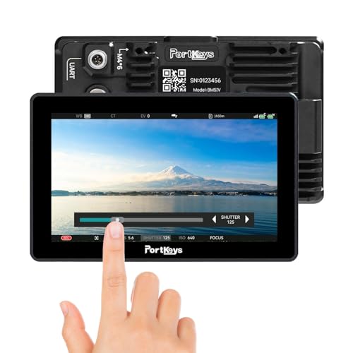 Portkeys BM5 IV 5.5�C���` 2000nit �J�����t�B�[���h���j�^�[�R���g���[�� RED Komodo V-Raptor/X�AA1/A9II/A7SIII/A7CII/FX3/FX3/FX30/ZV-E10/A7MIV/A6300/A64