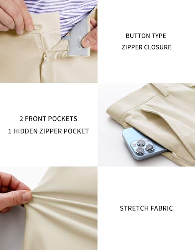Image of M MAELREG Golf Pants Men Quick Dry - 30 inch /32 inch /34 inch Stretch Lightweight 5 Pockets Water-Resistant Casual Mens Dress Pants