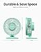 Gaiatop USB Desk Fan, Small But Powerful, Personal Portable Quiet 3 Speeds, Adjustable Mini Table Desktop fan for Cooling Home Office Car Summer Travel Gifts Green