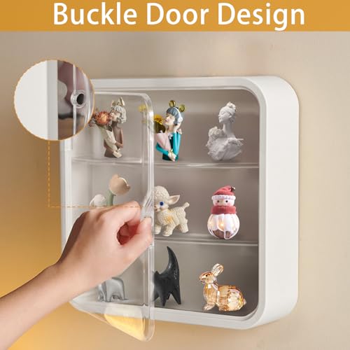 Vitrine pour Collection Murale à 3 Niveaux avec Porte Magnétique - 3