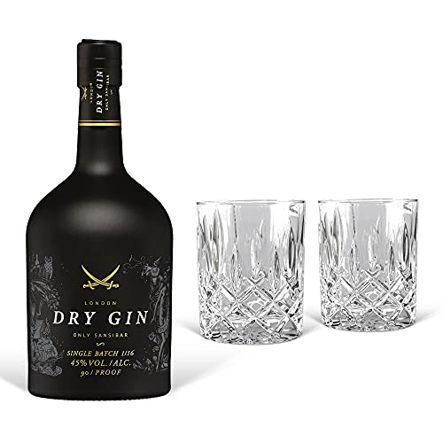 Gin Geschenk-Set Sansibar Luxus-Dry Gin (0.7 l) inkl. 2 Tumbler Gläsern. Das Luxusgeschenk für den Genießer – Bild 3