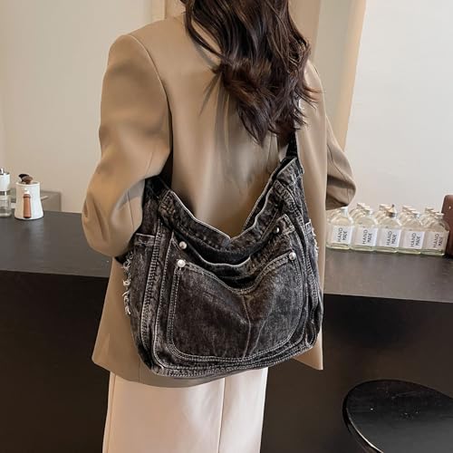 Denim Crossbody Bag Casual Messenger Shoulder Bag Change Purse Travel Daypacks4