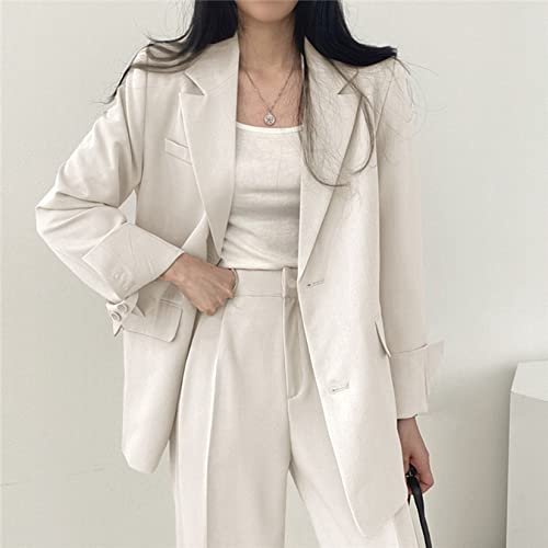 Menas Femininas Blazer Jacket Troushers Calças Conjunto Ladies Casual Office Work Roupfits