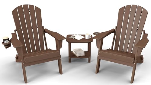 3-Piece Oversized Folding Adirondack Set