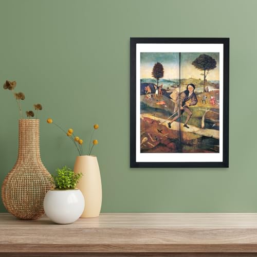 Poster encadré Hieronymus Bosch The Pedlar affiche tableau Medium pour mur