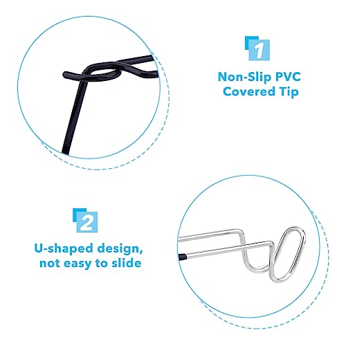 SUPERFINDINGS 2Pcs Stainless Steel Camping Lantern Hooks Hangers Multi-Purpose Tent Light Outdoor Lamp Hanger Non Slip Lamp Pole Hanger for Camping Fishing - Image 3