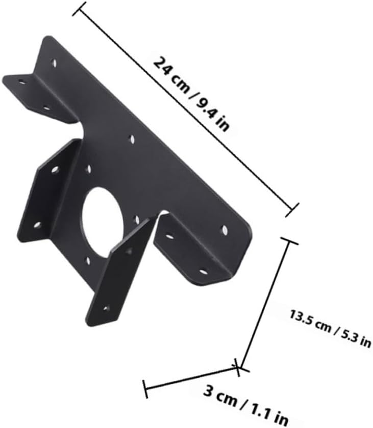 2pcs Heavy-Duty Metal Pergola Bracket T-Shaped 3-Way Adjustable Canopy Support for Patio and Front Door Pergola Replacement