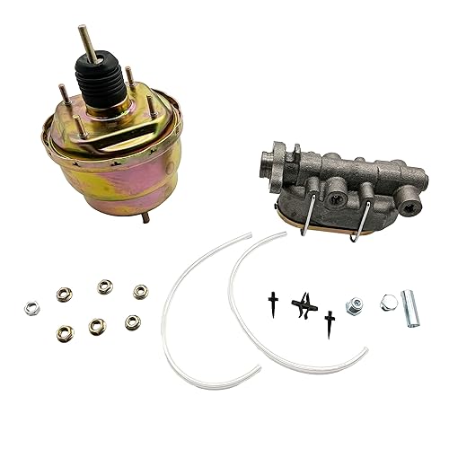 7" Zinc Dual Power Brake Booster With 1" Bore Bail