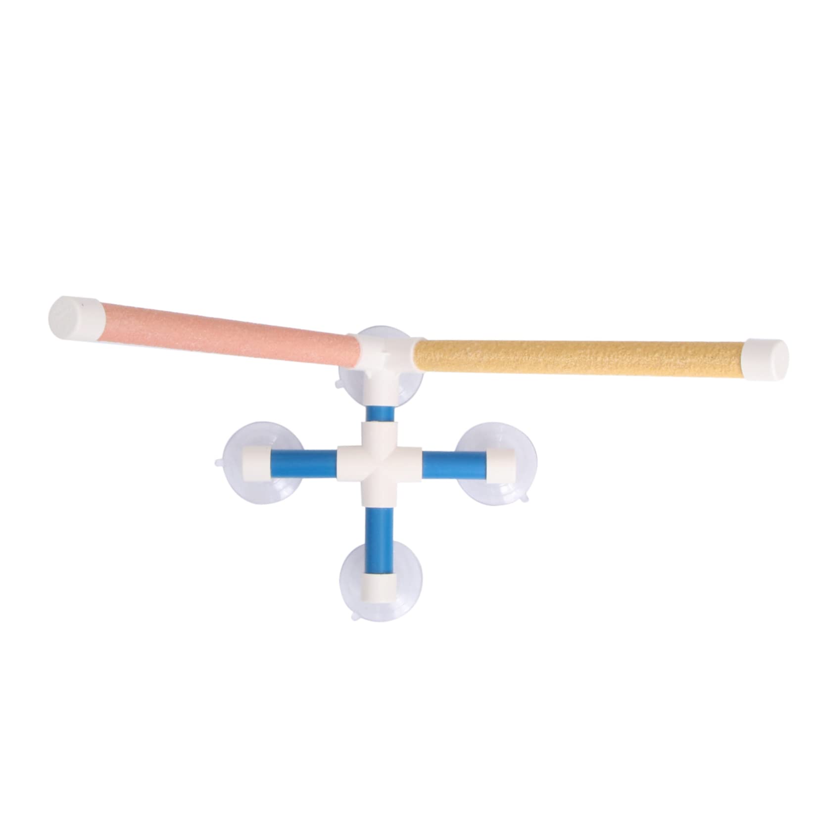 Sosoport 1Pc Suction Cup Parrot Stand Rack for Birds Shower Convenient Installation Enhances Exercise Adventure Random Color Design Random Color