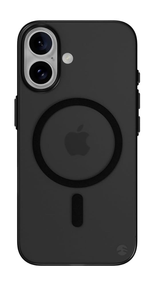 iPhone 16 ケース　MagSafe対応 6.1インチ 半透明　ブラック Amazon.co.jp: Seefox iphone 16 ケース【Ɱagsafe対応！米軍