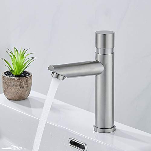 Robinet tactile temporisé pour résoudre le gaspillage d'eau froide des petits lavabos