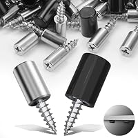 80 Soportes Para Estantes De 7.5 Mm Con Tapa Antideslizante – Clavijas De Acero Inoxidable Con Tornillos Autorroscantes, Carga De Hasta 30 Kg, Ideales Para Armarios Y Cocinas